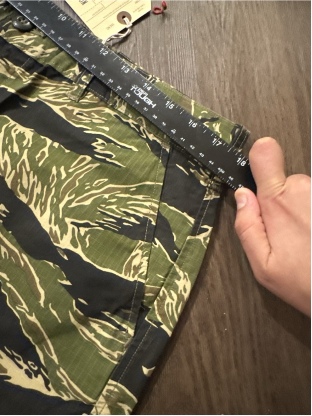 New Vintage 90’s Rothco Tiger Stripe Vietnam War Repro Camo BDU Shorts XL 42 - Picture 13 of 15